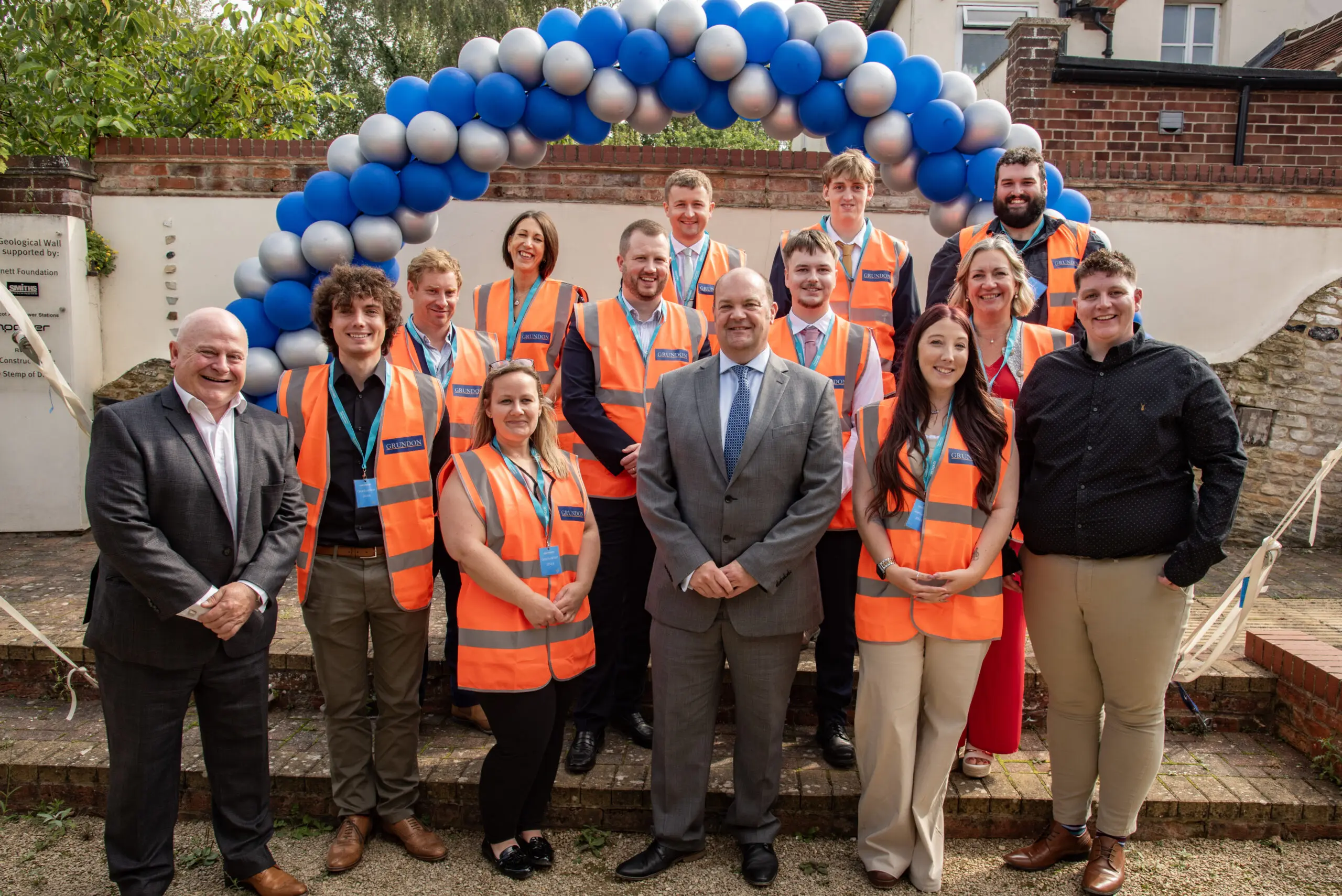 Graduates with Mark Gaden, Learning & Development Manager (left), Clayton Sullivan-Webb, Managing Director (middle) and Addisen Gregory, Learning & Development Coordinator (right)