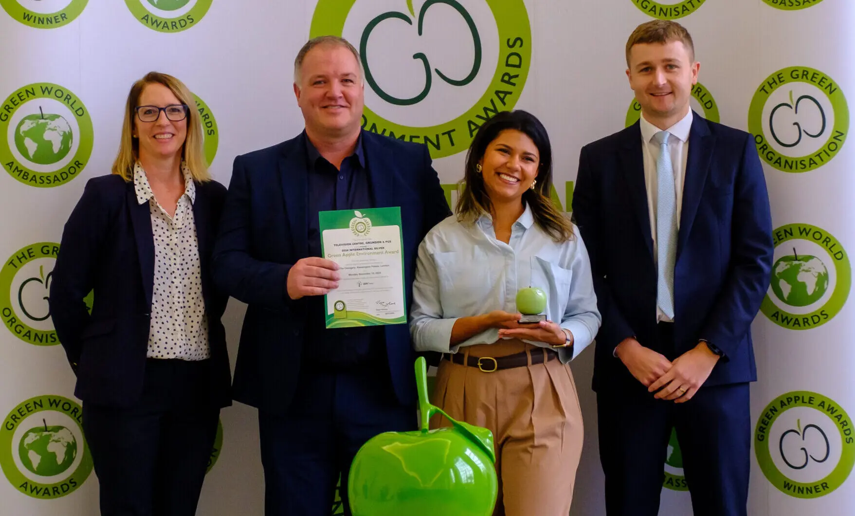 Lee Duddy and Clara Mantuani are pictured centre with Helen Kitchen and James Luckett 